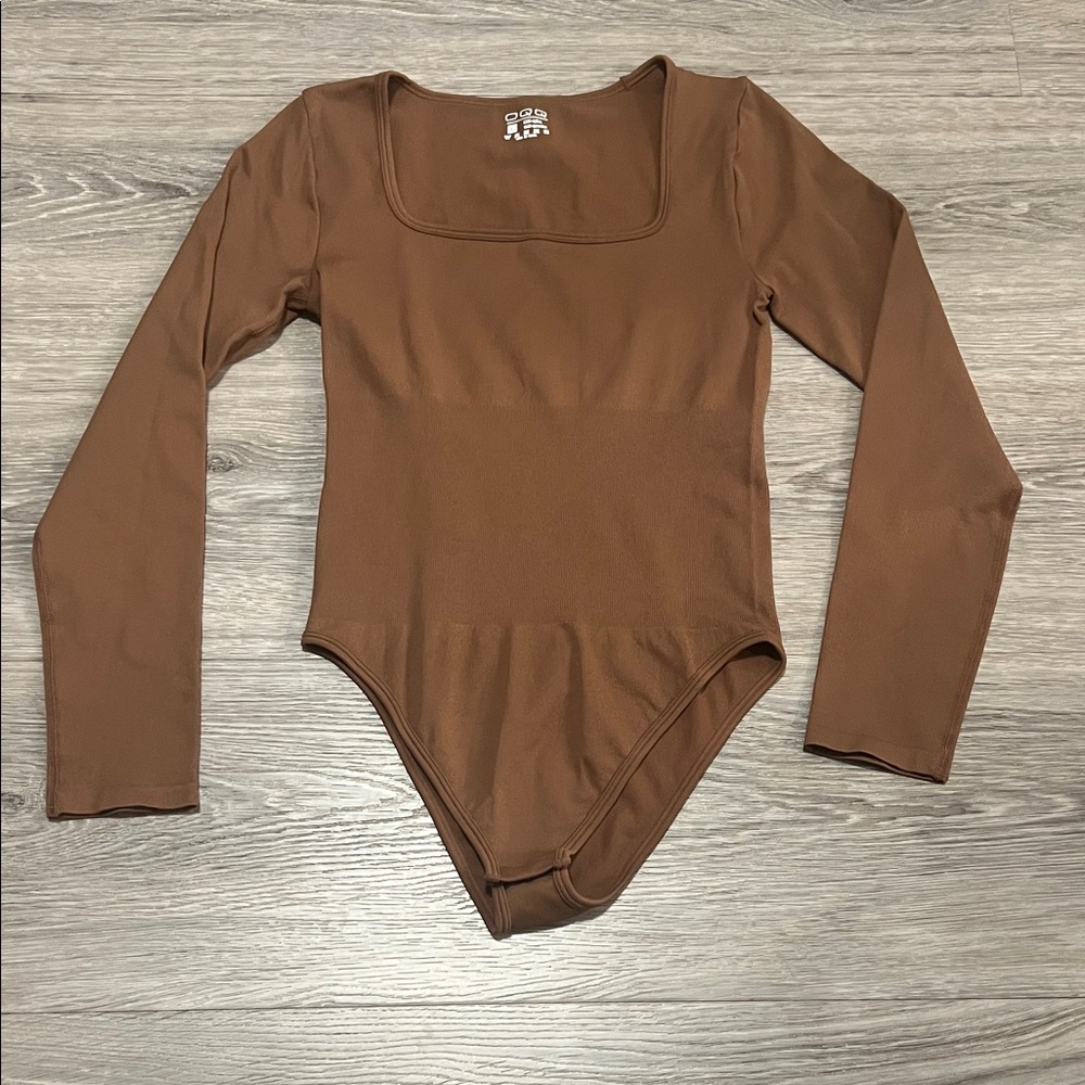 Brown chic body suit